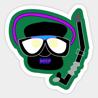 black mask Sticker